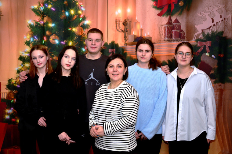 Новогоднее чаепитие с учениками 10-11 классов.